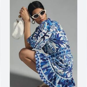 Farm Rio Sweet Rio Puff Sleeve Mini Dress